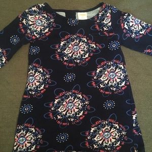 2T Gymboree Girls Top Long Sleeve Flower Navy Blue